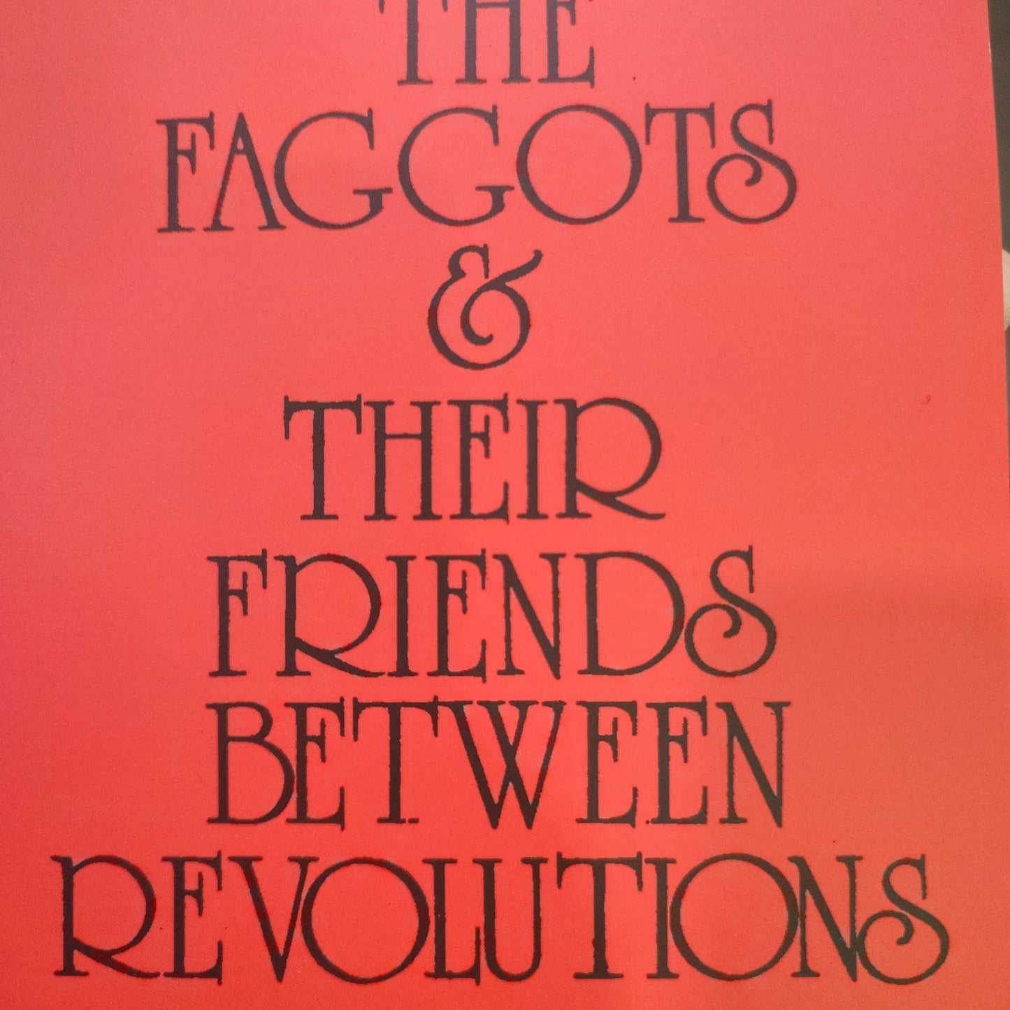 The Faggots & Their Friends Between Revolutions