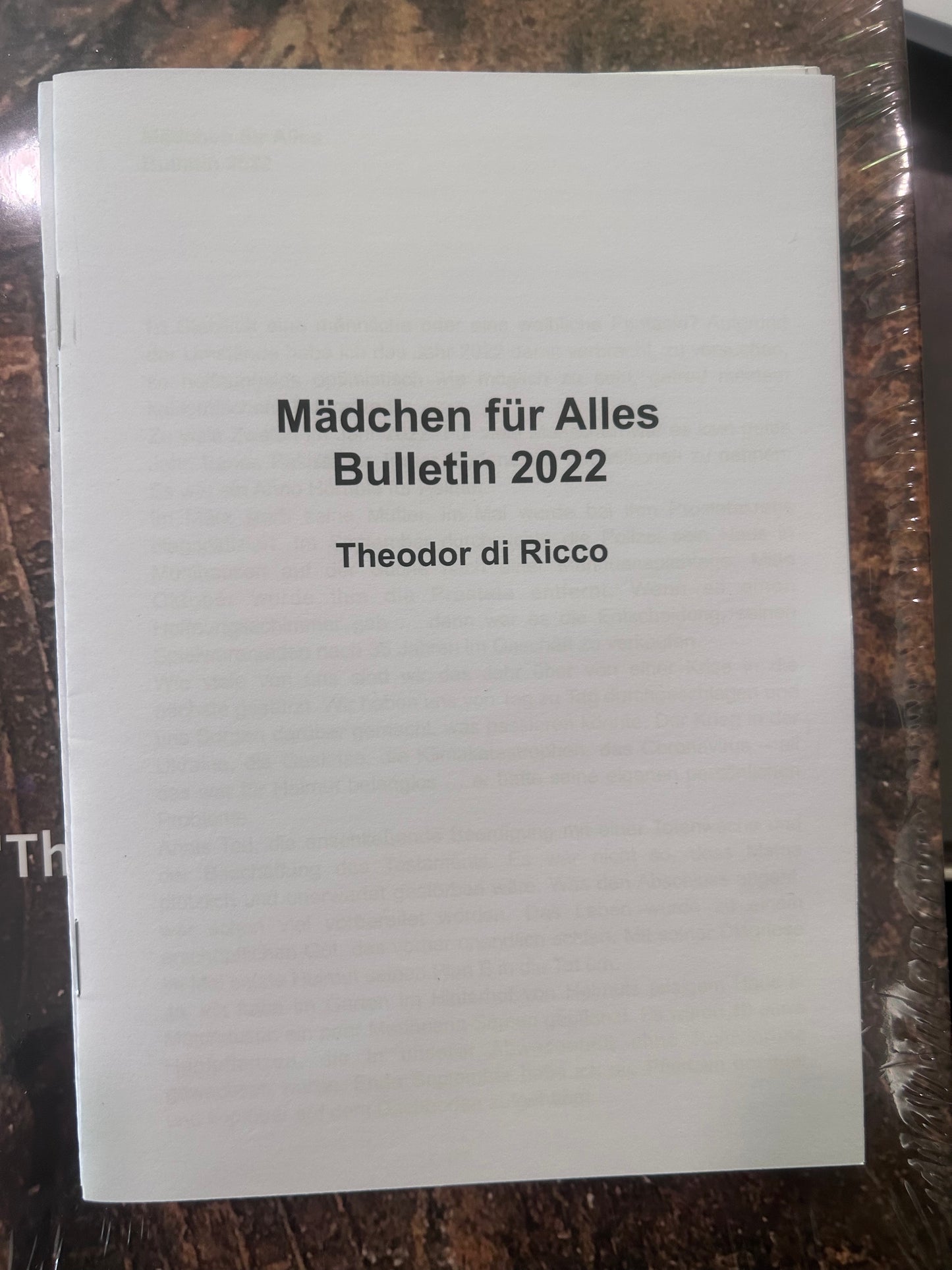 Mädchen für alles - Bulletin 2022