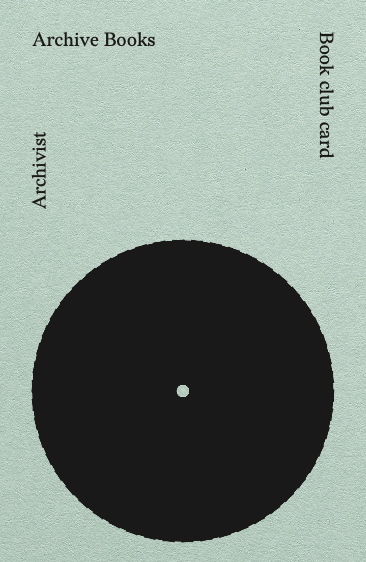 Readers Card: Archivist