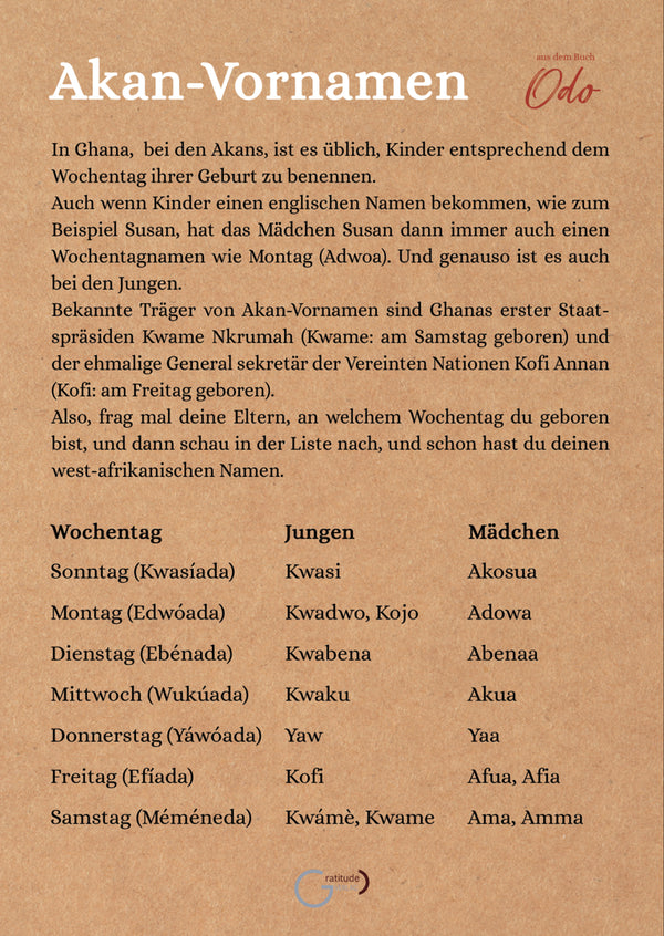 Odo Doll - Odo Puppe Akua II “Mittwoch geborene”