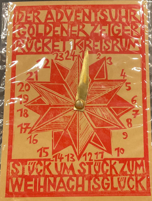Postcard Adventsuhr