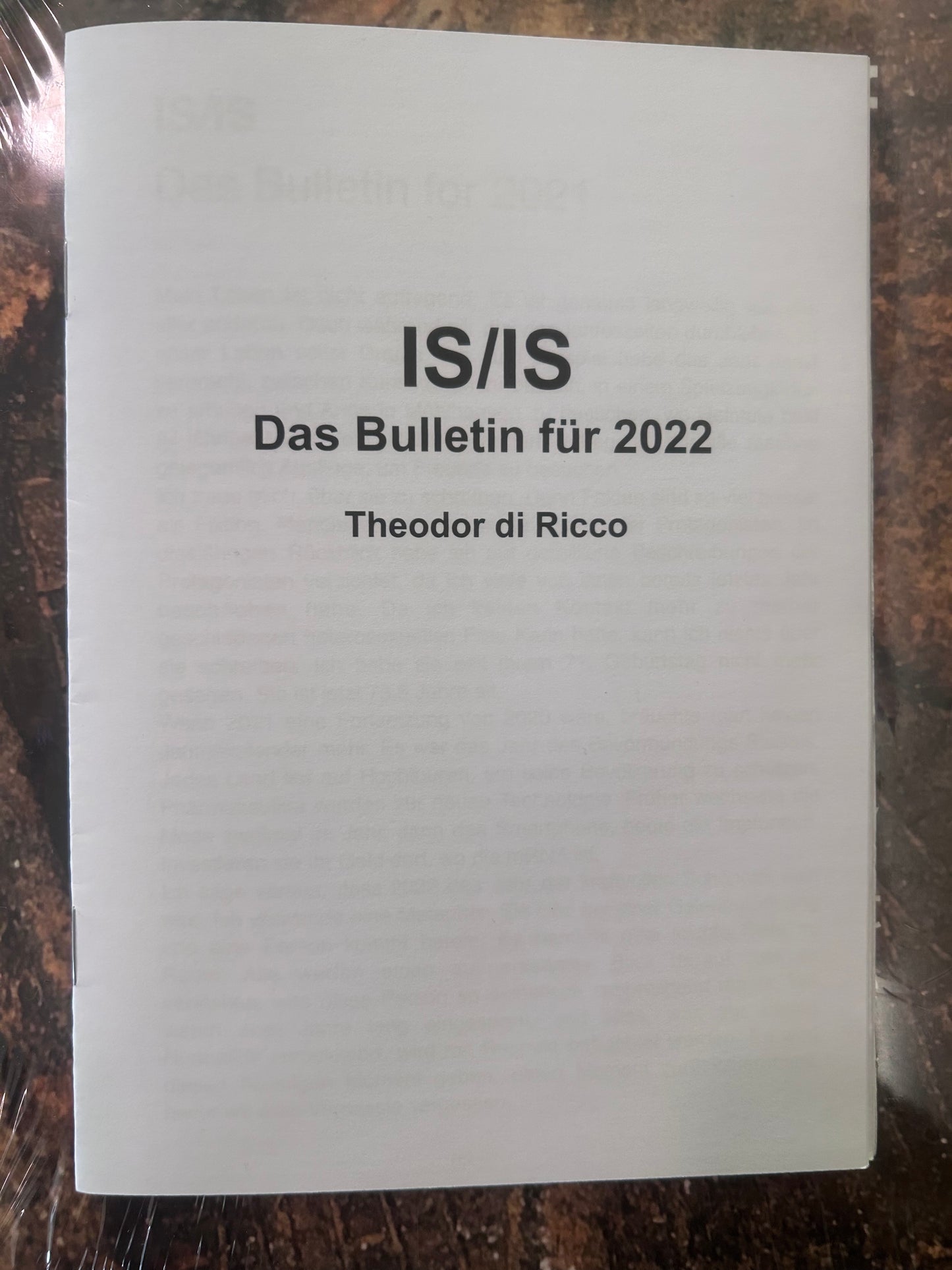IS/IS Das Bulletin für 2022
