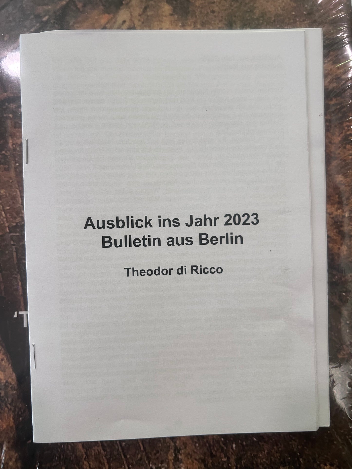 Ausblick ins Jahr 2023