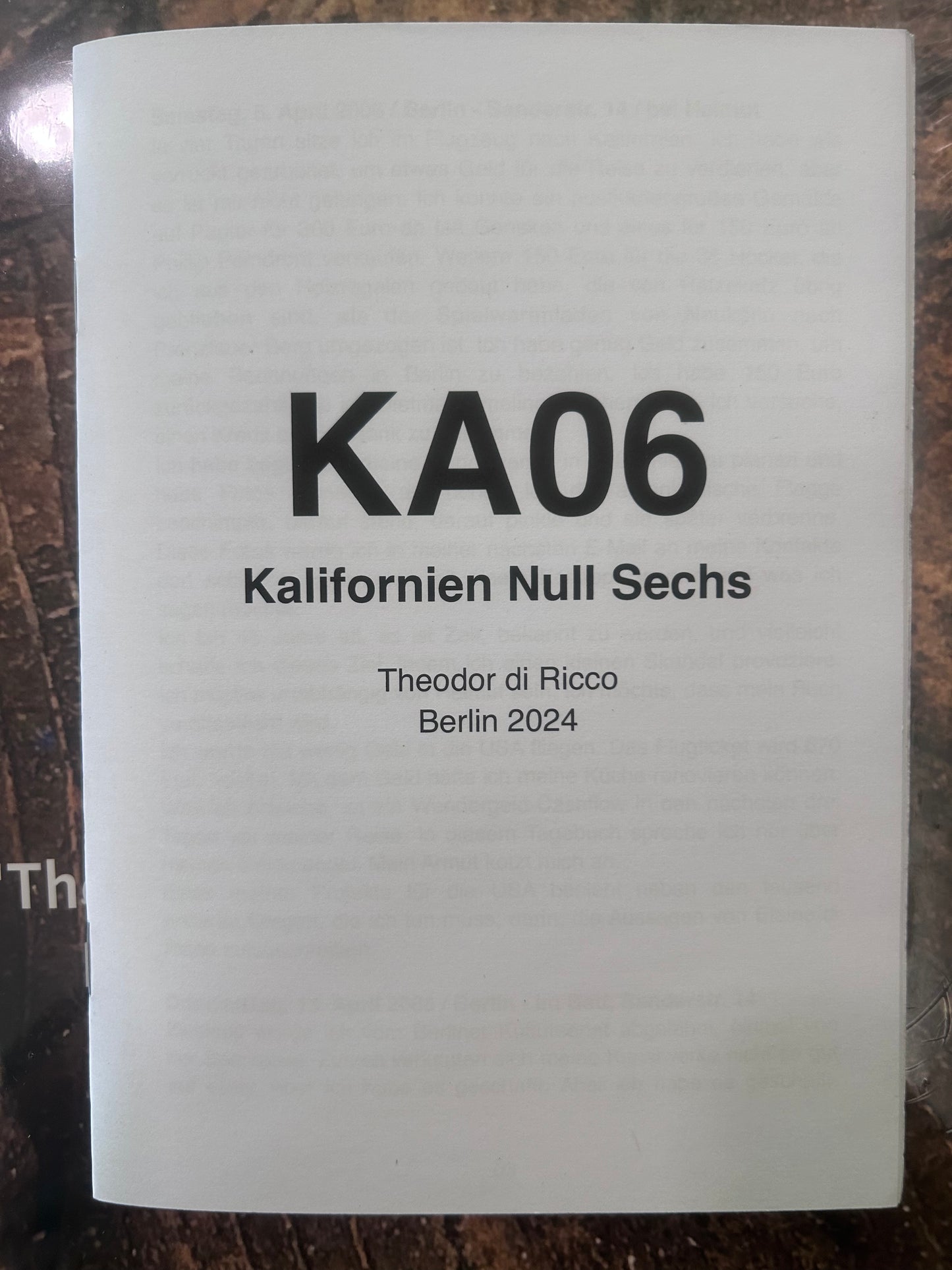 KA06 Kalifornien NULL SECHS
