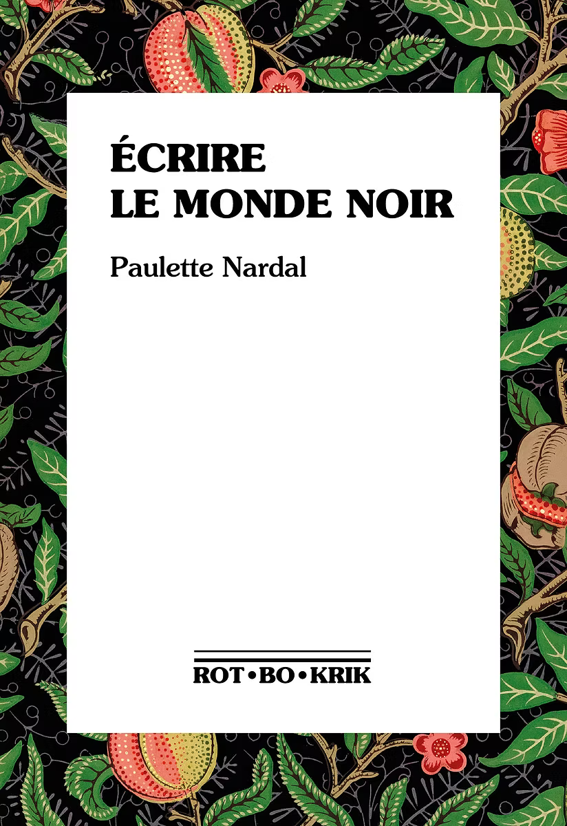 Écrire Le Monde Noir