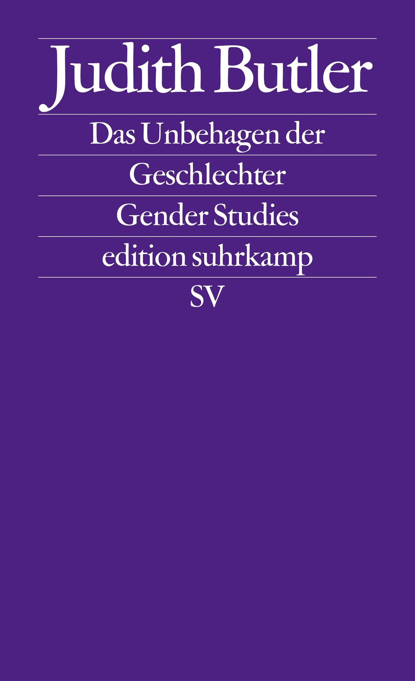 Das Unbehagen der Geschlechter